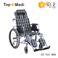 Topmedi Medical Equipment Reclining Aluminum Wheelchair for Adults